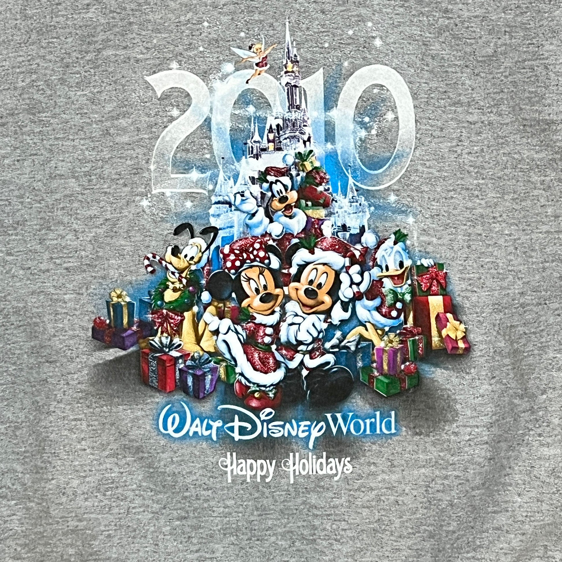 2010-Disneyland-Happy-Holidays-Gray-Hoodie-with-Disney-Characters