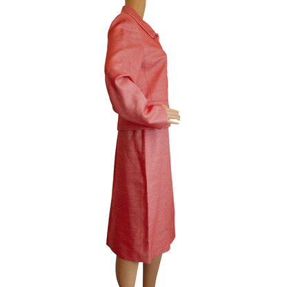 Albert-NiponWomen_s-Red-Wool-Blend-Skirt-Suit.-Side-view.-Shop-eBargainsAndDeals.com