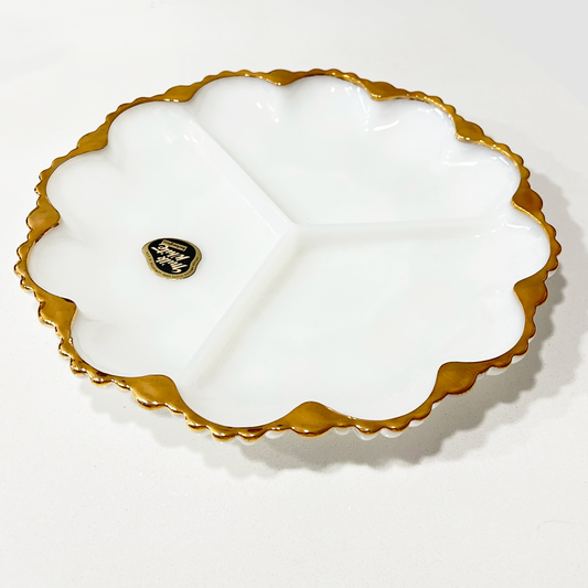 Milk-Glass-sectioned-Serving-plate-by Anchor-Hocking