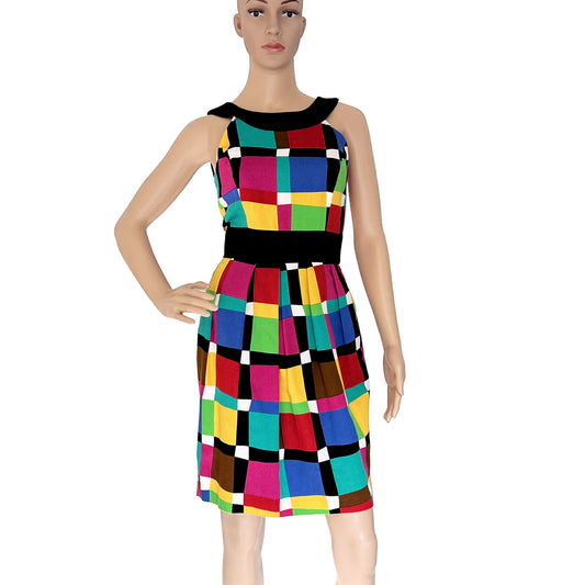 Ann-Tjian-Sleeveless-Sheath-Colorblock-Dress.-Front-view.-Shop-eBargainsAndDeals.com