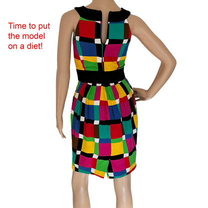 Ann-tjian-Sleeveless-Sheath-Colorblock-Dress.-Back-view.-Shop-eBargainsAndDeals.com