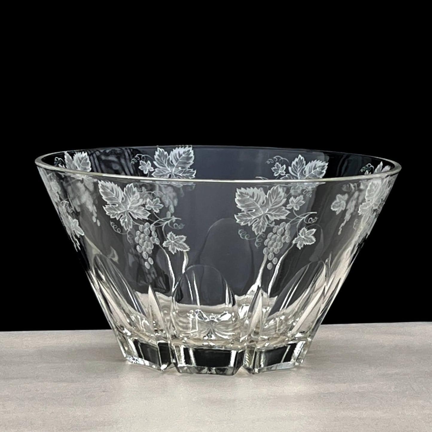 ntique-Grape-and-leaves-etched-crystal-serving-bowl-by-JAVIT.