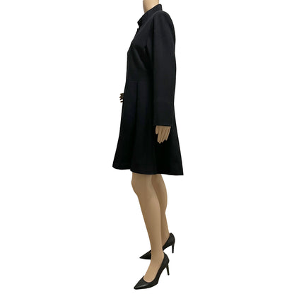 Artifacts-Collection-Black-Vintage-Womens-Wool-Coat.-Side-view-2.-Shop-eBargainsAndDeals.com