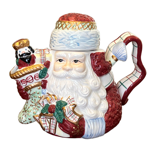 Avon-Christmas-Santa-Claus-Tea-Pot-Teapot.-St.-Nicholas.