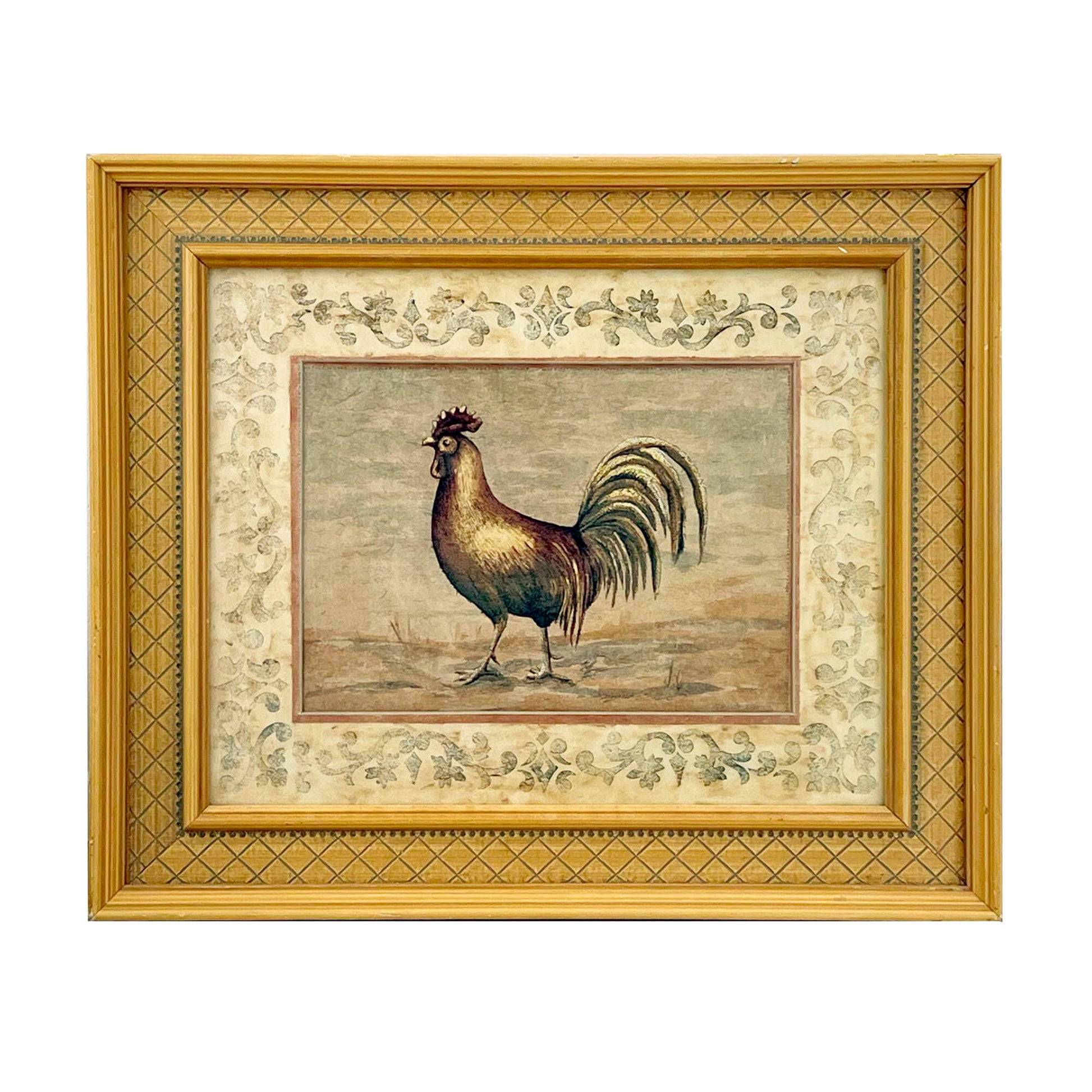 Banafshe-Schippel-Framed-Rooster-Art-Print.-Wall-Decor.-Shop-eBargainsAndDeals.com