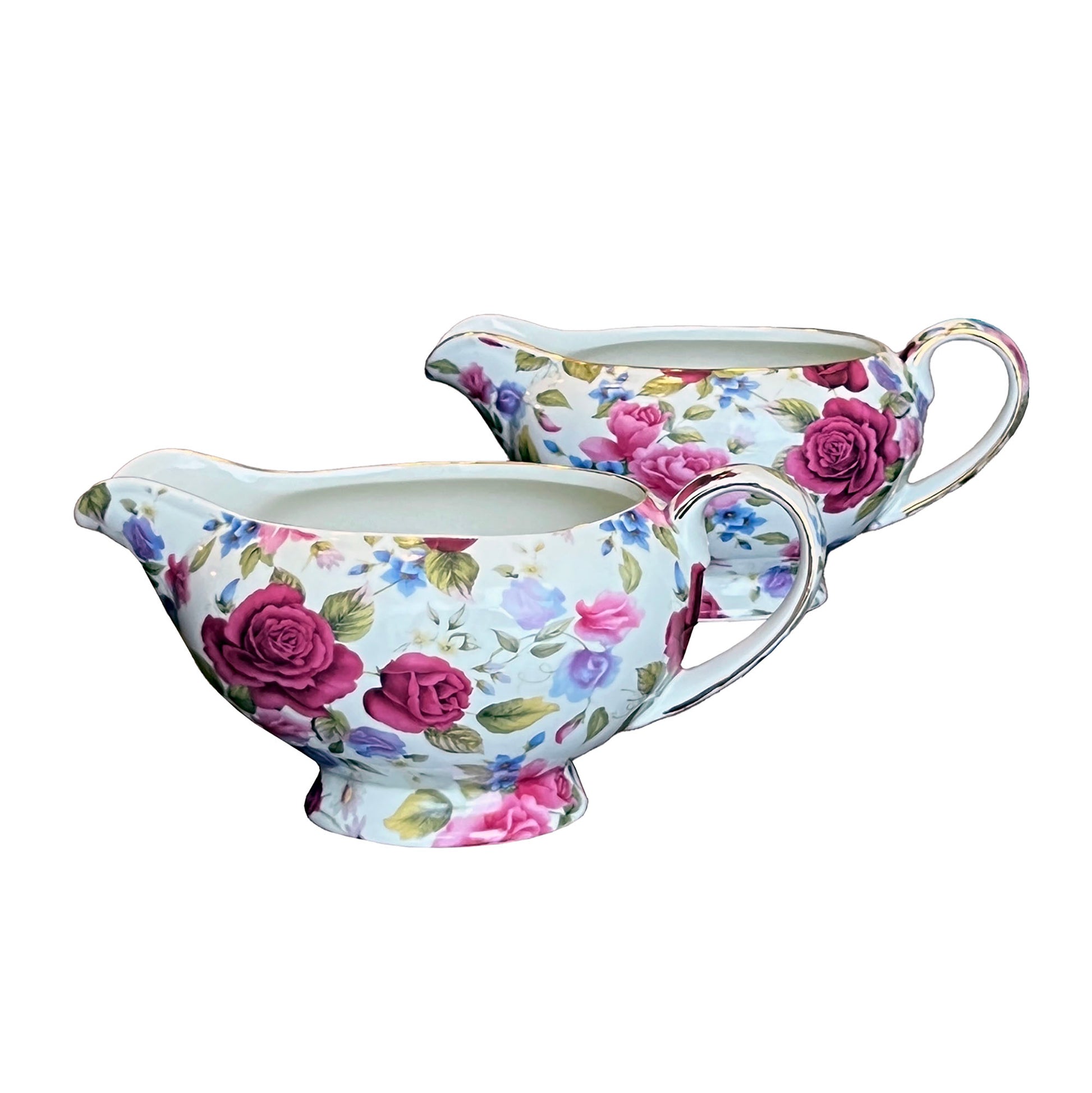 Baum-Bros-Formalities-Summer-Rose-Chintz-Gravy-Bowls.-Side-view..