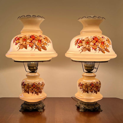 Beige-Brown-Glass-Hurricane-Table-Lamps.Top-and-bottom-lit.-Shop-ebargainsanddeals.com.