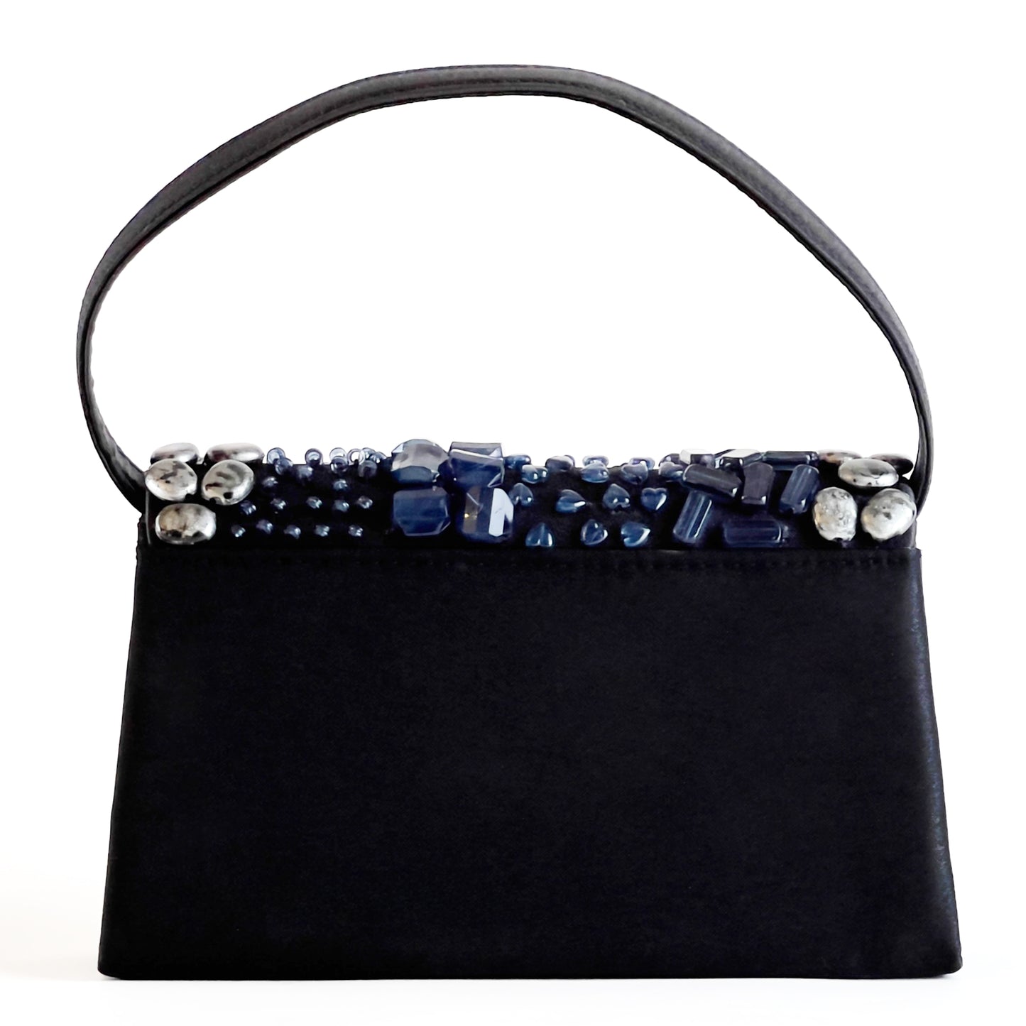 Bijoux-Terner-Black-Beaded-Shoulder-Bag.Back-View.-Shop-eBargainsAndDeals.com