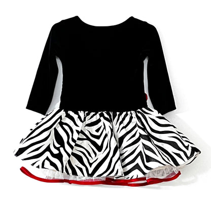 Bonnie-Baby-Black-Velvet-Zebra-Party-Dress.-Size-18M.Shop-eBargainsAndDeals.com