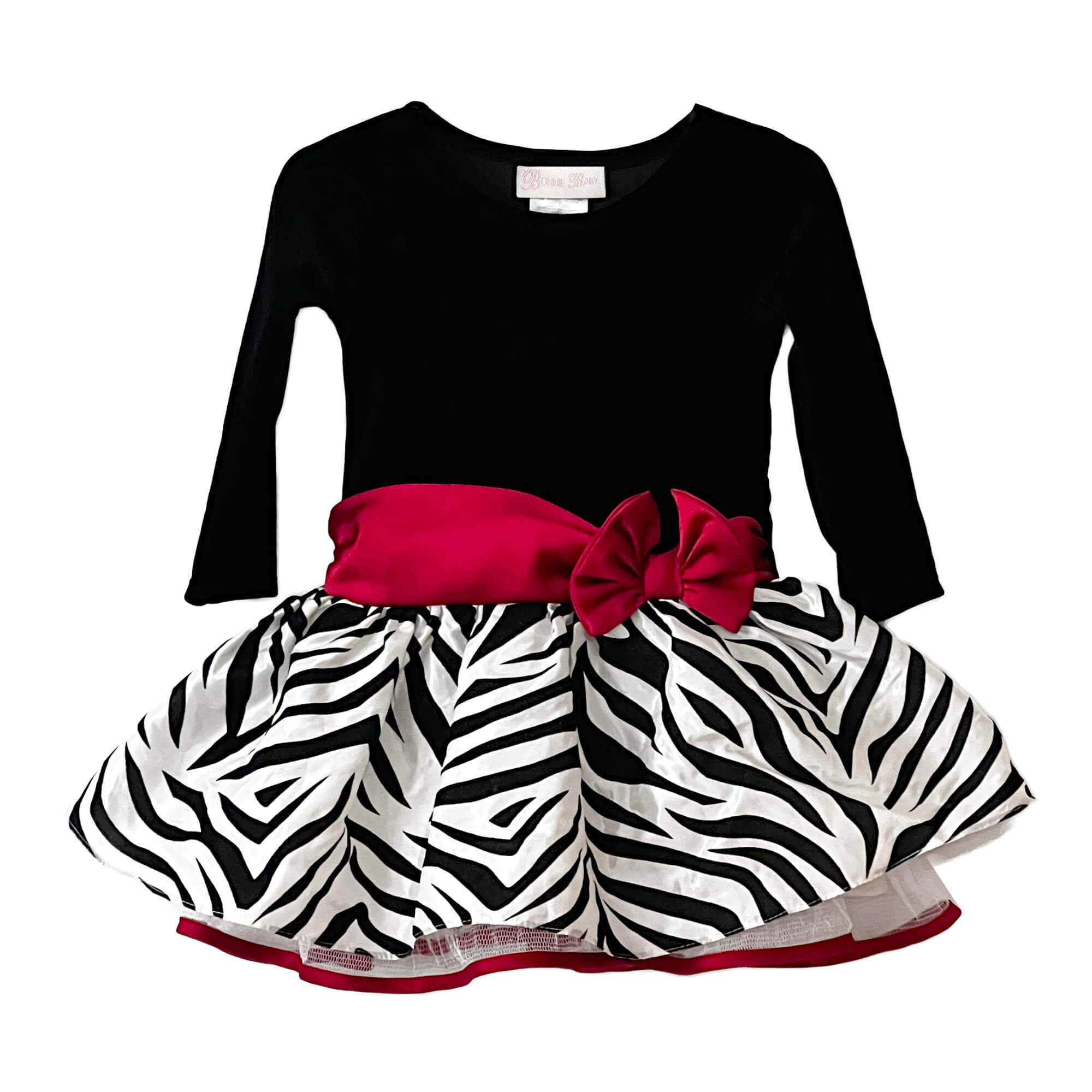 Girls Zebra Party Dress