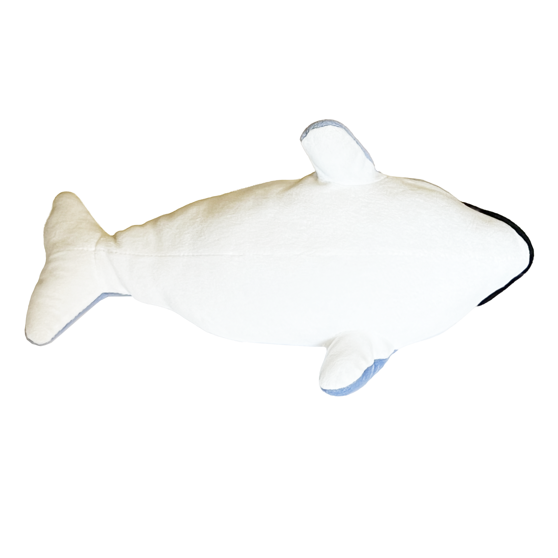 Botton-view-of-a-plush-Dolphin-stuffed-Animal