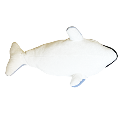 Botton-view-of-a-plush-Dolphin-stuffed-Animal