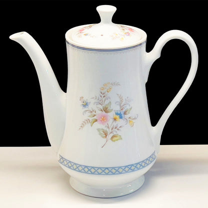 Brookwood-Porcelain-Coffee-Pot-and-Lid.-Sideview-2.-Shop-eBargainsAndDeals.com