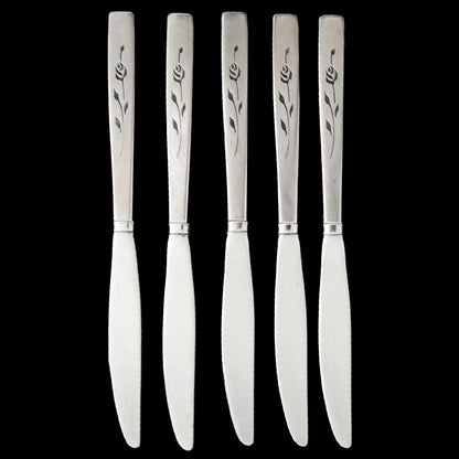 Capistrano-Stainless-Solid-Dinner-Knife-Set-of-five.