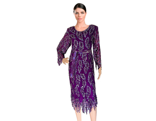 Carina-Beads-and-Sequins-Purple-Asymmetrical-Evening-Dress--e..-Shop-eBargainsAndDeals.com