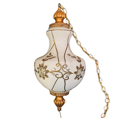 Carl-Falkenstein-Hollywood-Regency-Opalescent-Glass-Pendant-Light. 