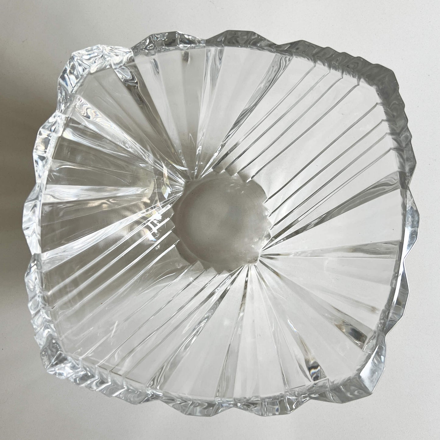 Crystal-fluted-serving-bowl-top-view.-