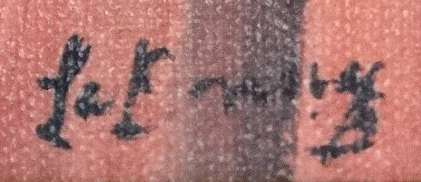 Artist signature close up