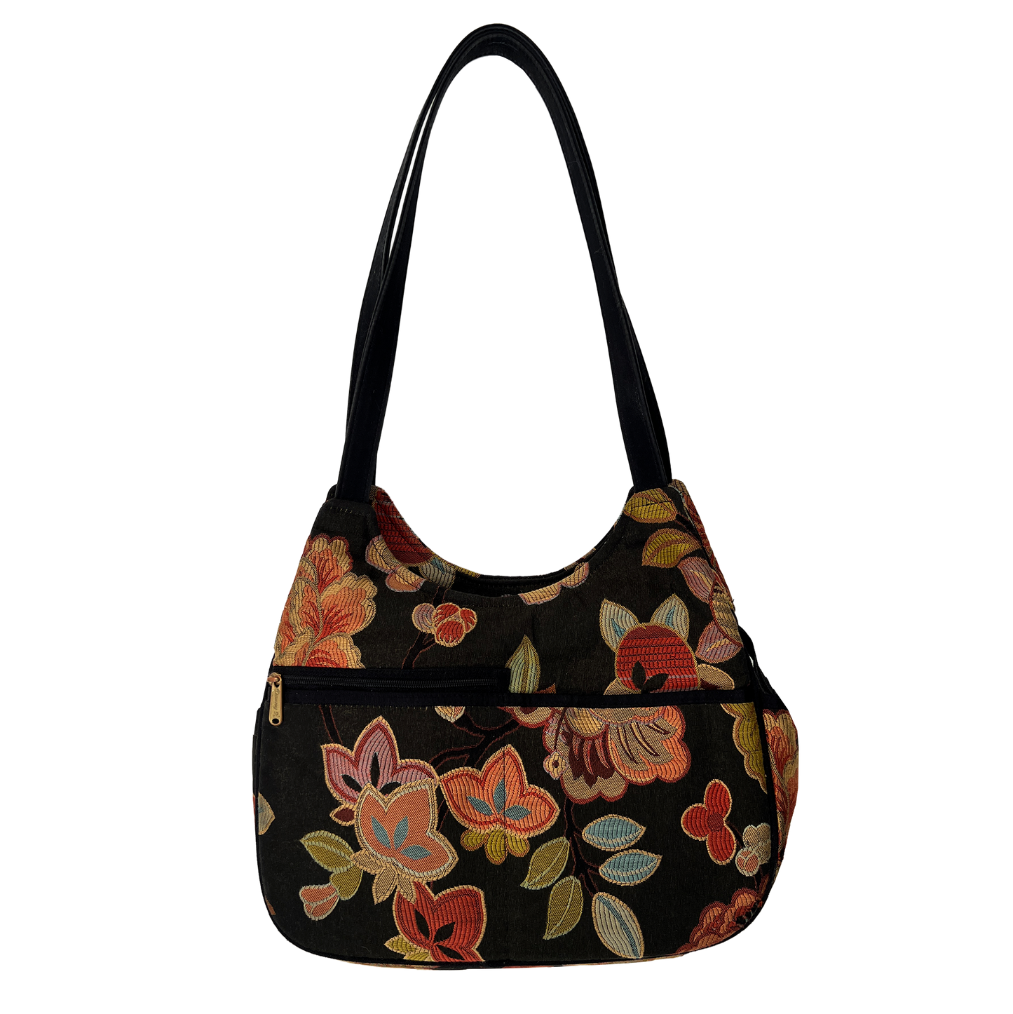 Danny-K-Floral-Print-Fabric-Shoulder-Bag