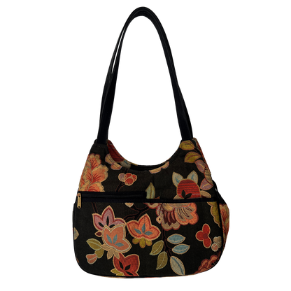 Danny-K-Floral-Print-Fabric-Shoulder-Bag