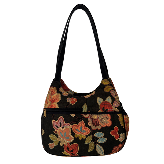 Danny-K-Floral-Print-Fabric-Shoulder-Bag