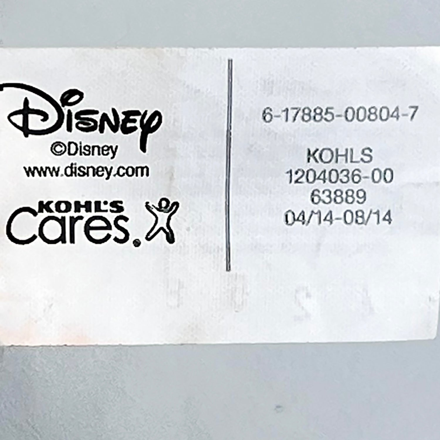 disney, kohl's label