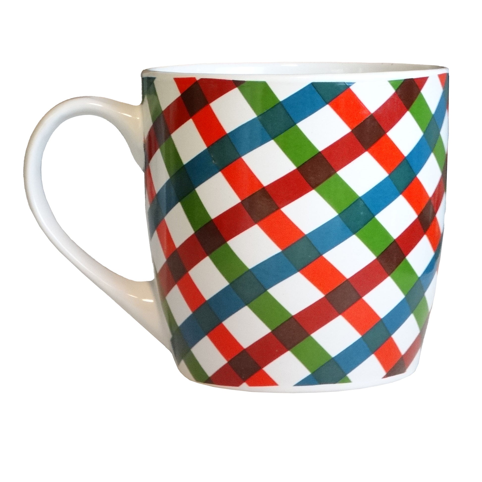 Fabulous-Home-Oversized-Red, Green, and Blue-Plaid-Mug-for-Coffee-Lovers.-