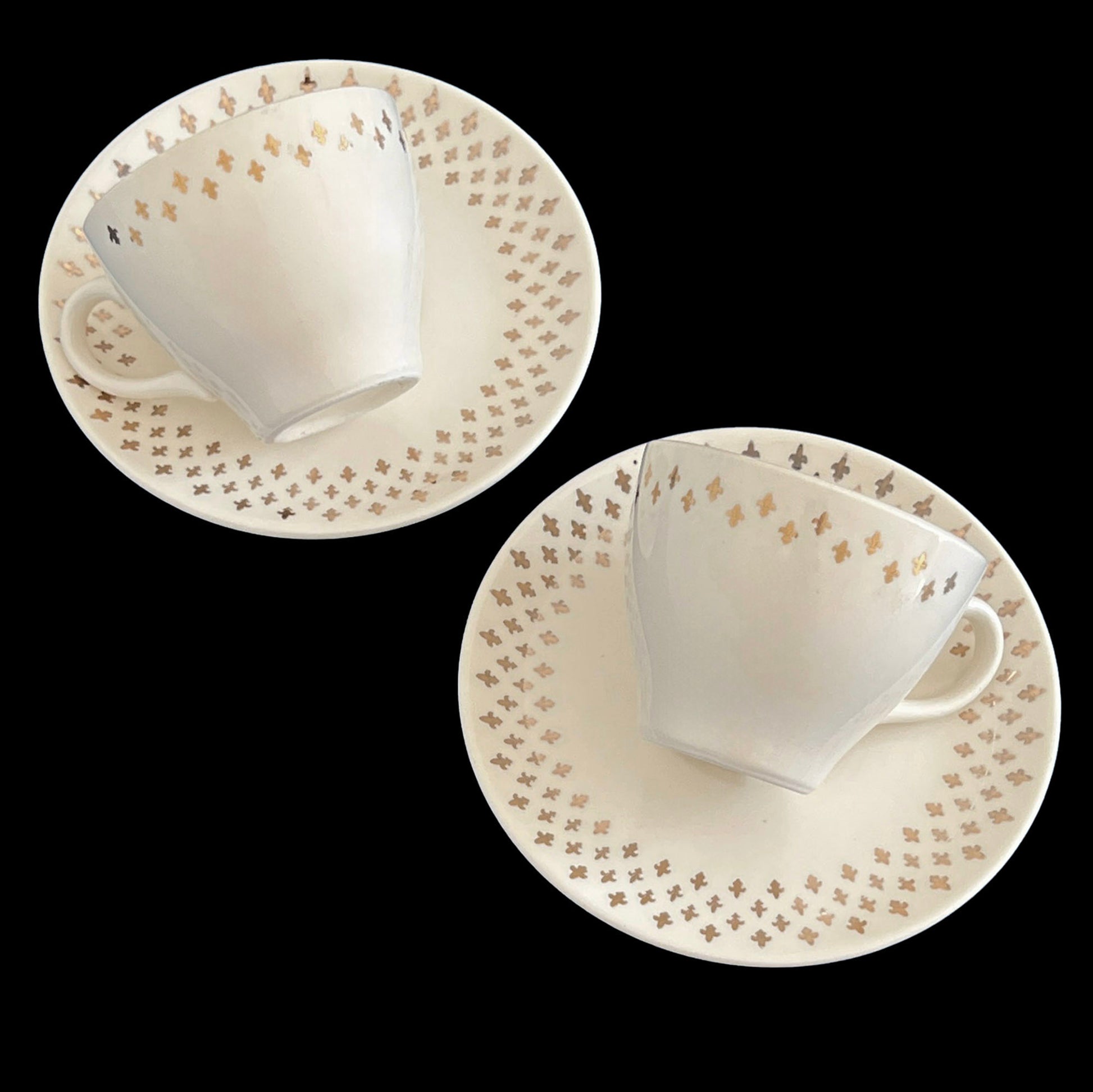 Fleur-de-lis-cups-and-saucers-set.-Shop-eBargainsAndDeals.com
