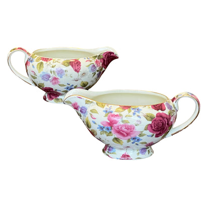 Formalities-Summer-Rose-Chintz-Gravy-Boats. Two-pictured.