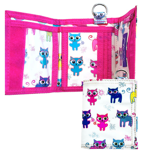 Girls-Paperchase-Tri-Fold-Kitty-Cat-Wallet-shop-eBargainsAndDeals.com