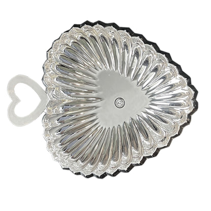 Godinger-Heart-Shaped-Silver-Ribbed-Bowl.-View-from-the-top