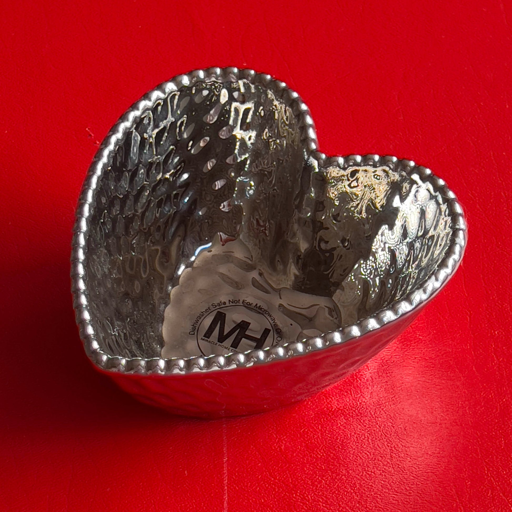 Hammered-Silver-Heart-Shaped-Bowl-for-Valentine's-Day.