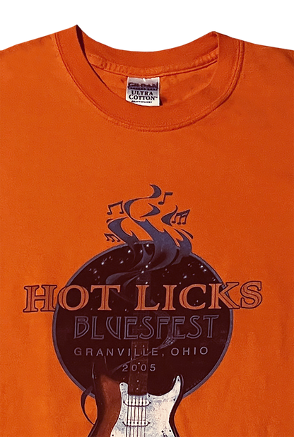 Hot-Licks-Bluesfest-Tee.-2005-Scott-Tinslie,-Howard-McCullum-Signed-T-Shirt..-Shop-eBargainsAndDeals.com