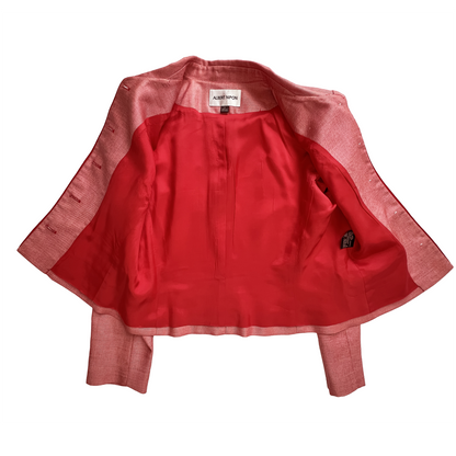 Interior-view-of-Albert-Nipon-Red-Skirt-Suit-Jacket- Lining