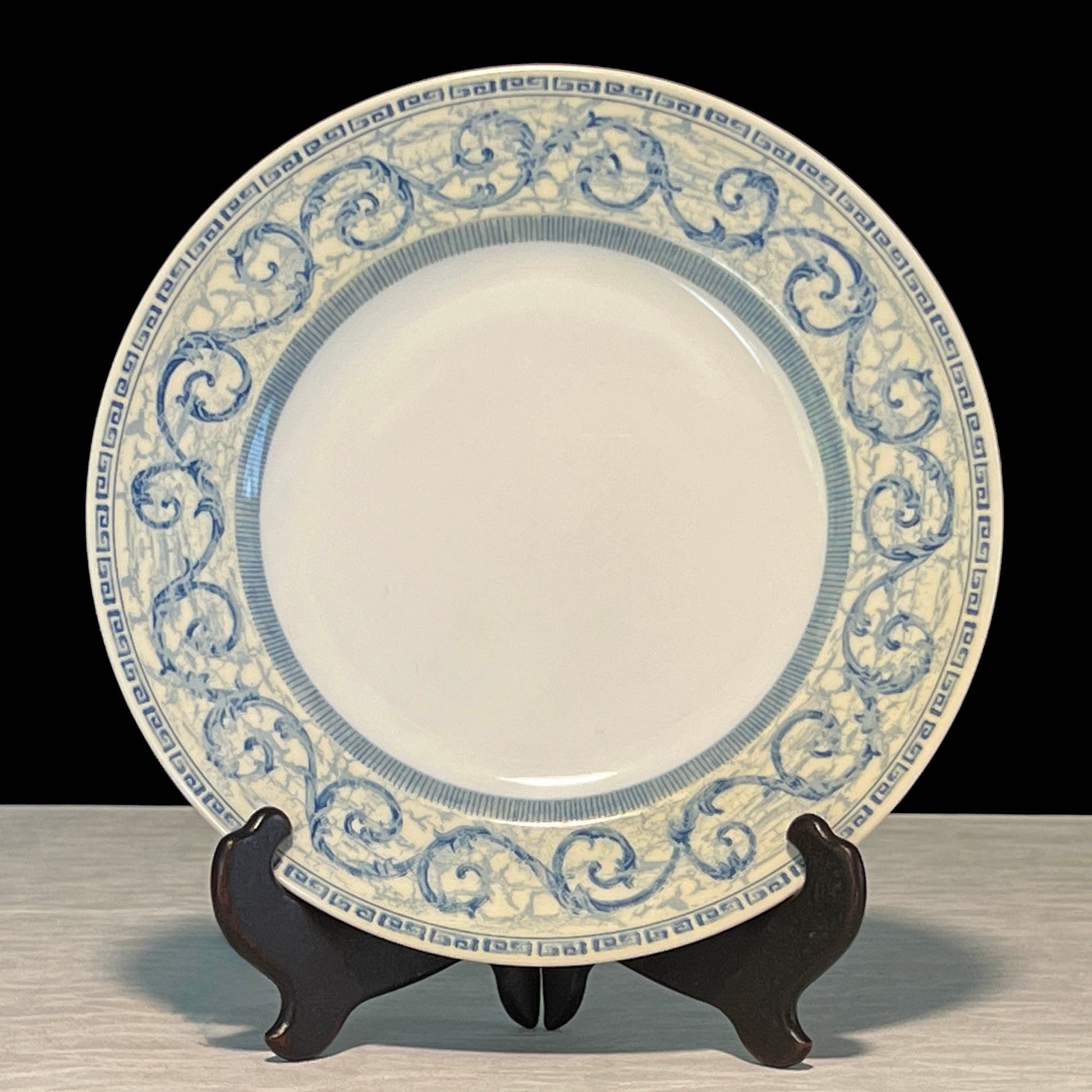 Johnson-Bros-Acanthus-Blue-Dinner-Plates.-