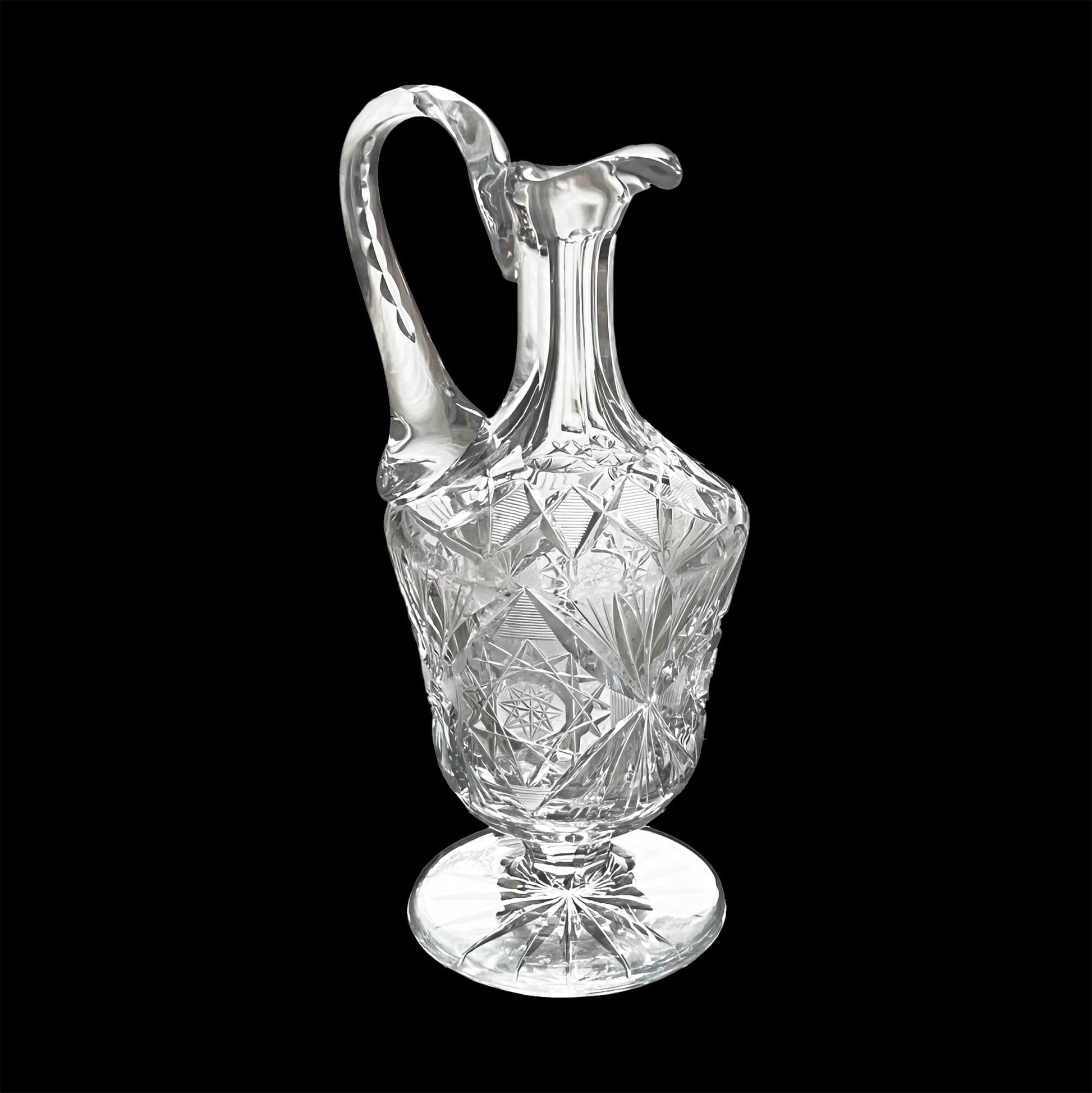 Libbey-Antique-Crystal-Water-Pitcher.-American-Brilliant-Period..-Shop-eBargainsAndDeals.com