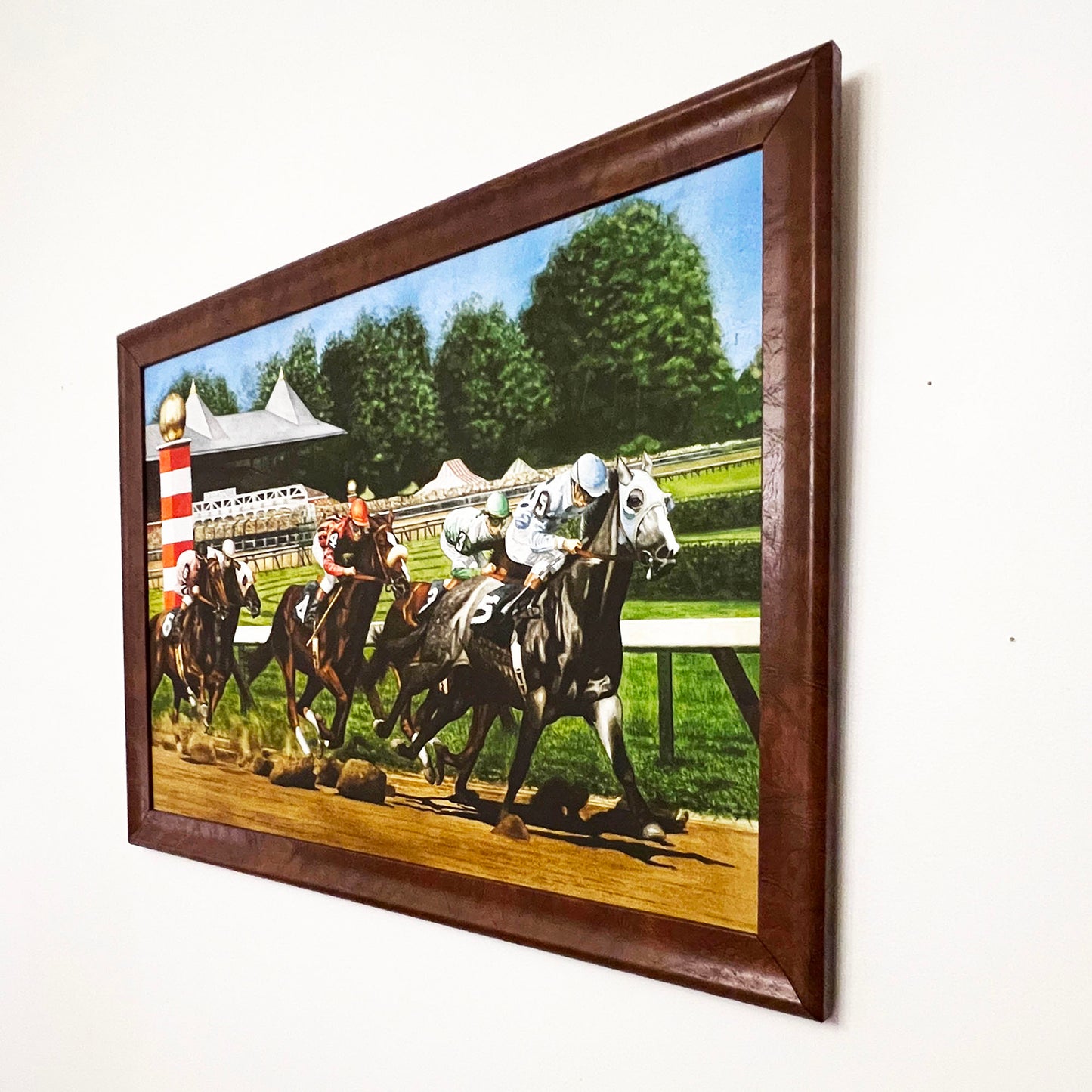 Loren-Blackburn-The-Glory-Road-Signed-Horse-Racing-Wall-Art-Shown-at-an-Angle.