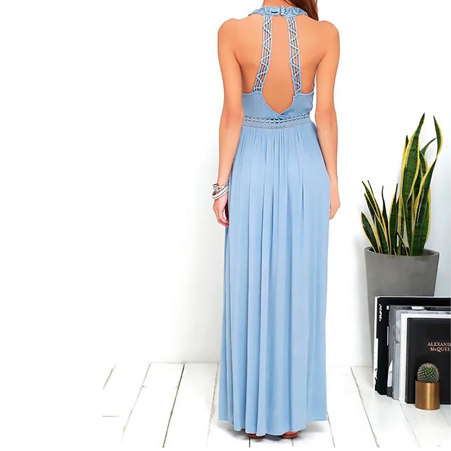 LuLus-Blue-Resort-Life-Maxi-Halter-Dress.-Back-view