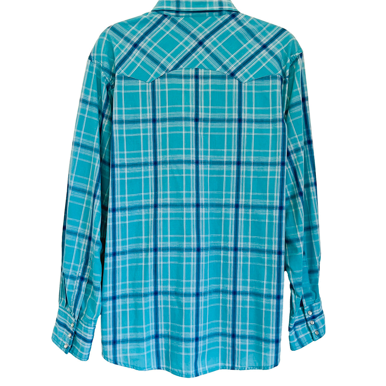 Mens-Blue-Plaid-Wrancher-Wrangler-Western-Shirt.-Shop-eBargainsAndDeals.com