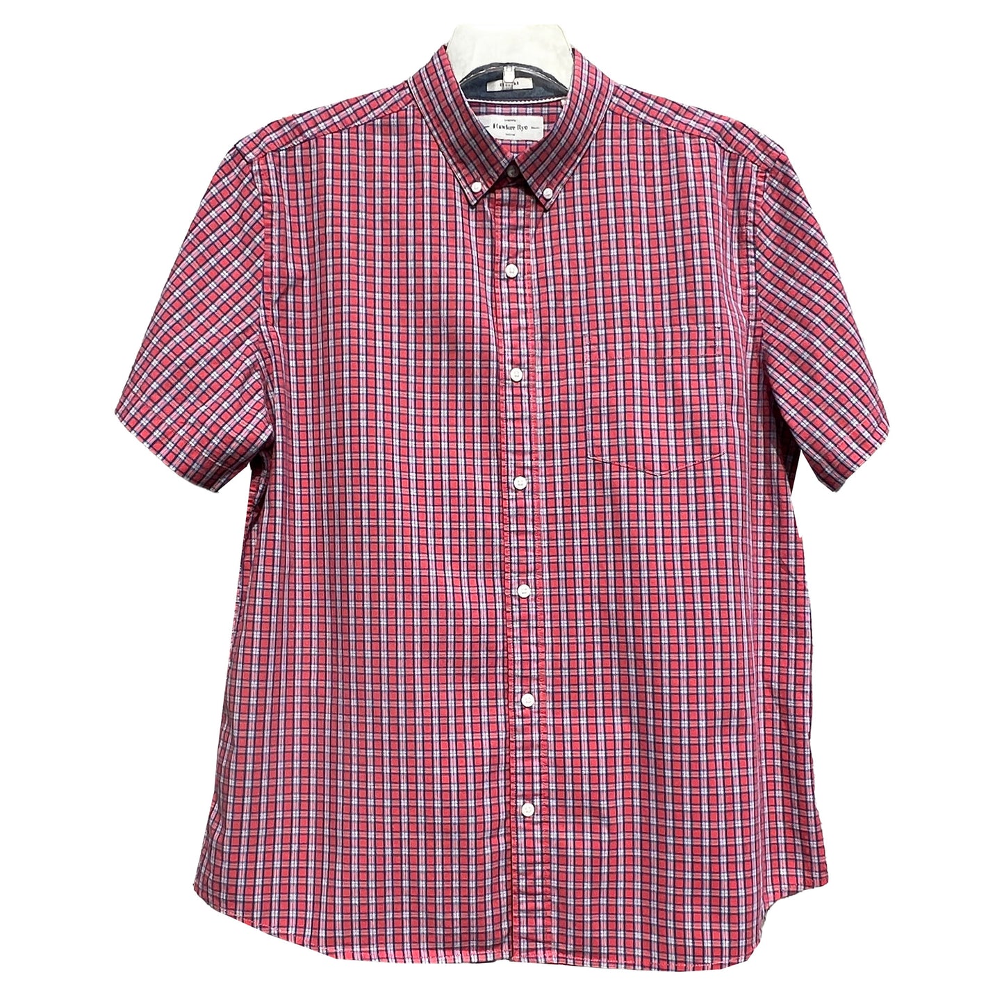 Hawker Rye Red Plaid Regular Fit Premium Quality Button Down Casual Shirt - XL