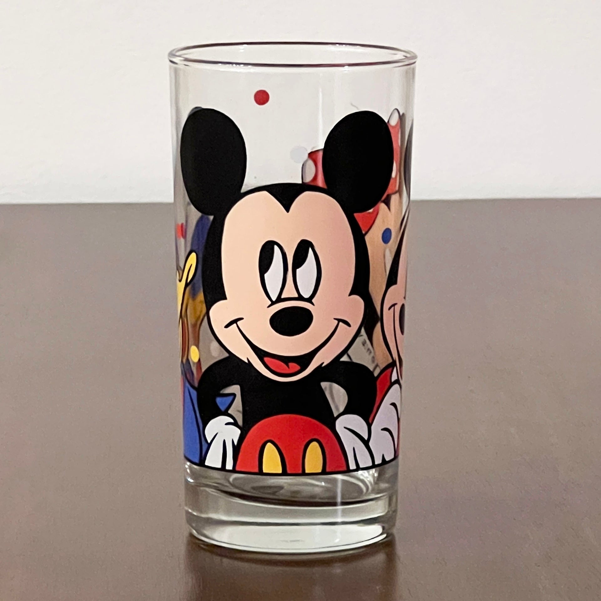 Vintage Disney Drinking Glasses Set of 8- Mickey Minnie and Donald Duck