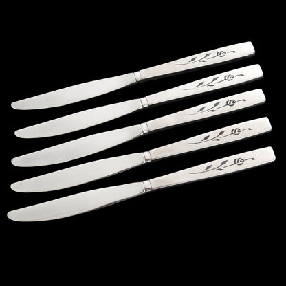 Oneida-Capistrano-Stainless-Floral-Dinner-Knife-Set.