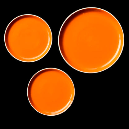 Oneida-Colorburst-Stoneware-PlatesinChili-Mango.-www.eBargainsAndDeals.com
