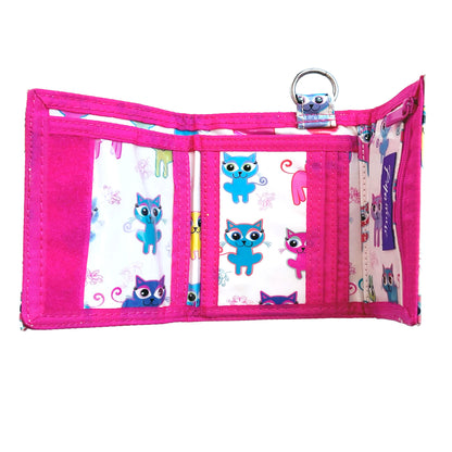 Paperchase-Kitty-kids-Wallet_-Made-in-England-Tri-Fold_-open-view_-shop-eBargainsAndDeals.com