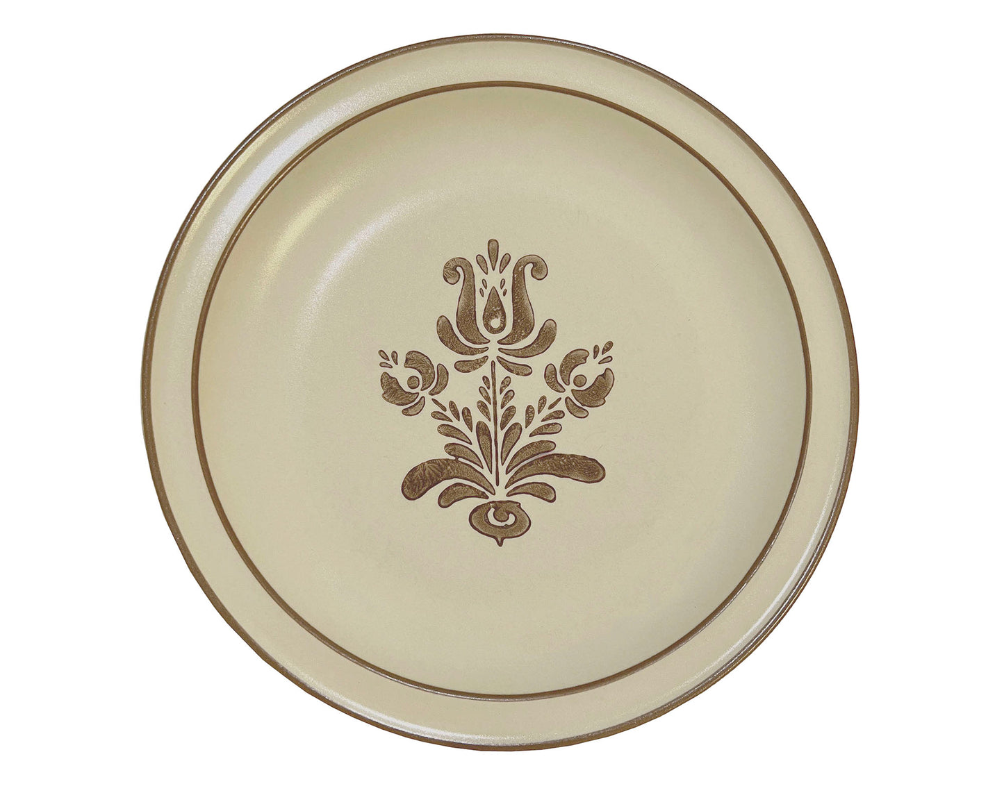 Pfaltzgraff-Village-Brown-Stone-Dinner-Plates.-Set-of-5.-Unused!-Shop-eBargainsAndDeals.com