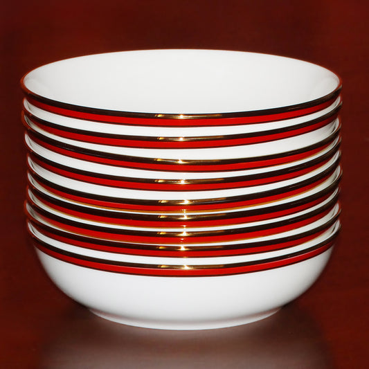 Pickard-Custom-China-Burgundy-and-24k-Gold-Soup-Bowls.