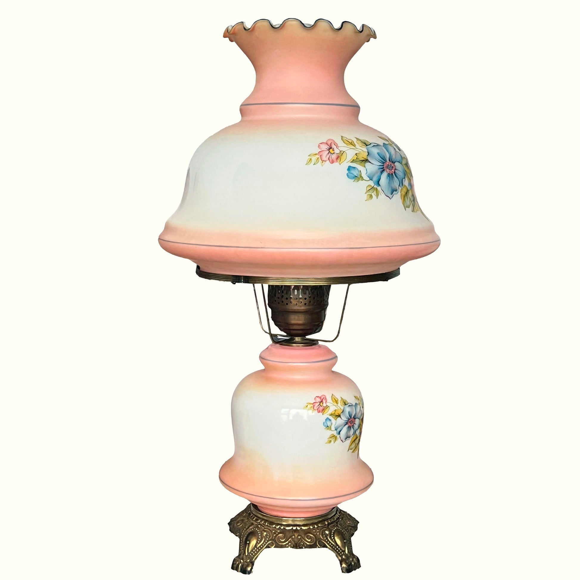 Pink-Blush-Crystal-Floral-Hurricane-Lamp.-Side-view