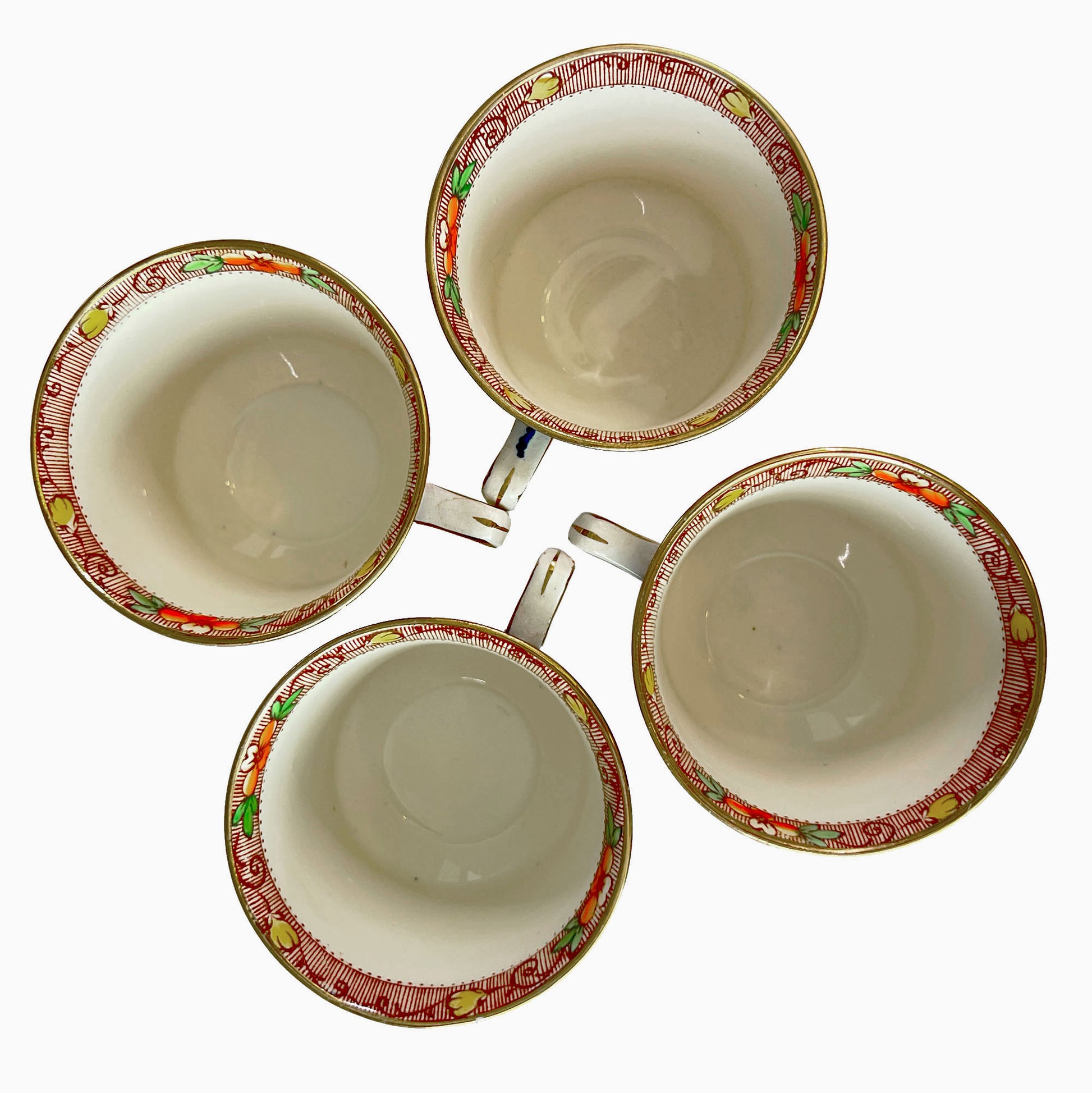 Queen-Mary-1903-China-Cup/Saucer Set.Top-view.-