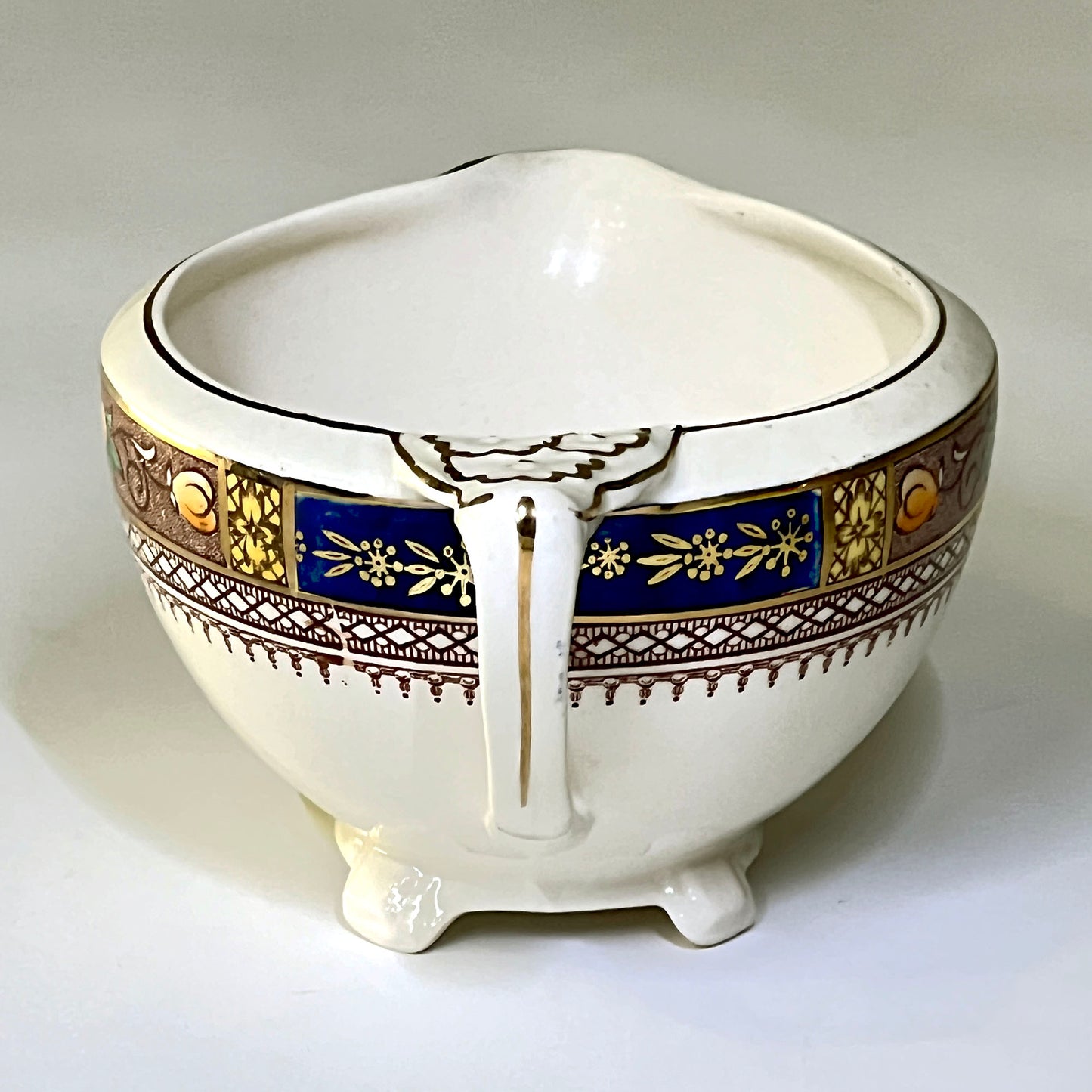 Queen-Mary-SOL-China-Creamer-by-J-and-G-Meakin.-Handle-view.-