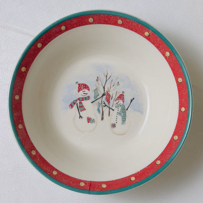 Royal-Seasons-RN2-Snowman-Stoneware-Soup-Cereal-Bowl.-